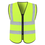 Reflective Safety Vest with Zipper